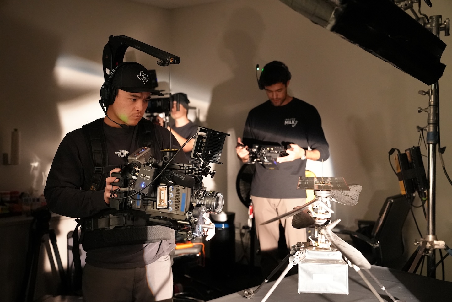 On set with the Imagine Milk crew